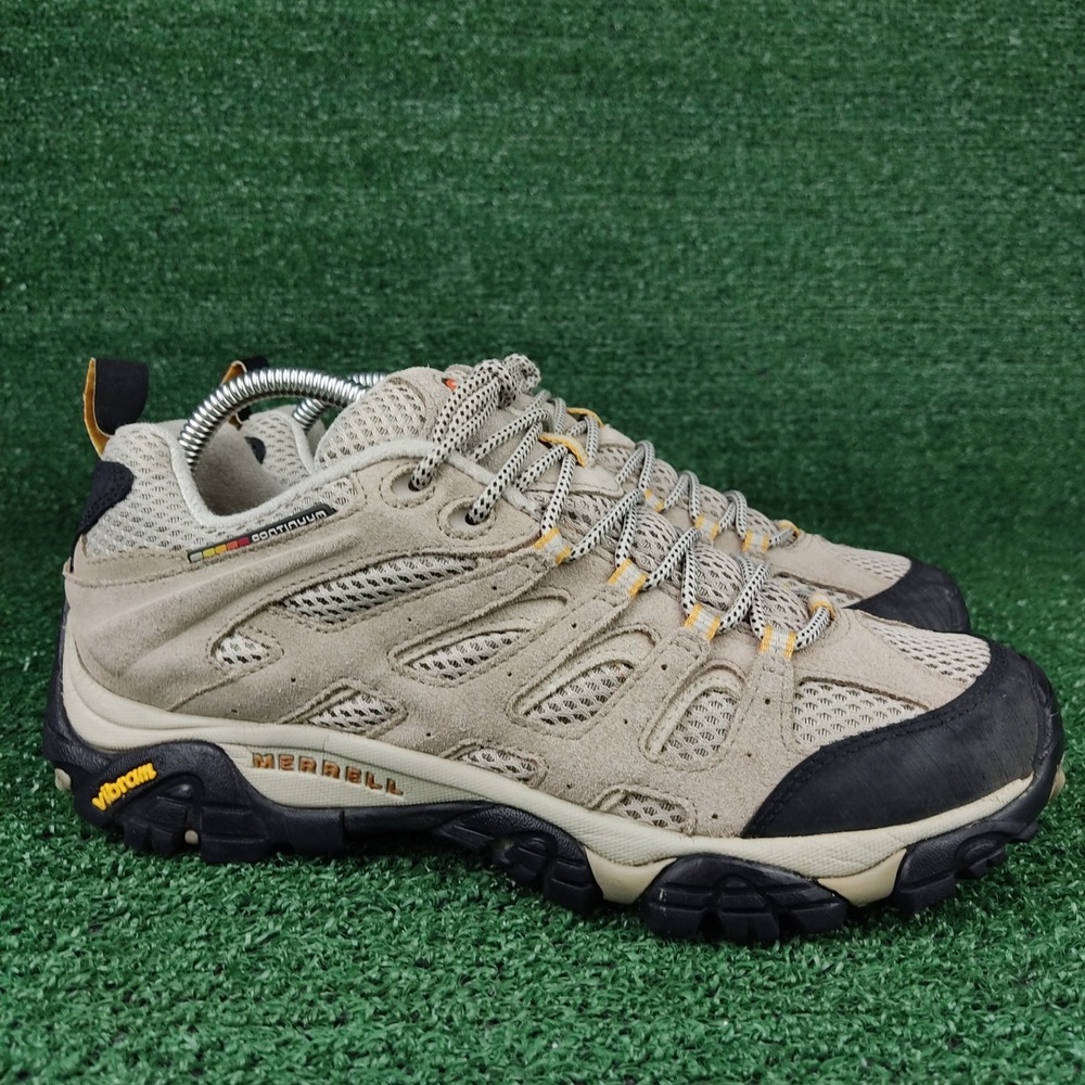 Merrell Hiking Shoes Womens 10 Taupe Moab Ventilator J86612 Suede Mesh Vibram